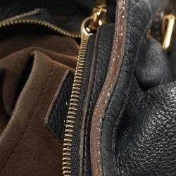 Louis Vuitton Black Monogram Mahina Leather XS Bag