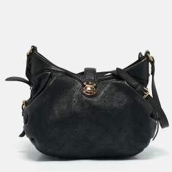 Louis Vuitton Black Monogram Mahina Leather XS Bag