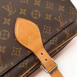 Louis Vuitton Brown Monogram Canvas Cartouchiere GM Shoulder Bag