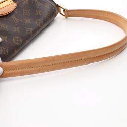 Pre Owned Louis Vuitton Beverly Mm Shoulder Bag Monogram Canvas Brown