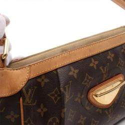 Pre Owned Louis Vuitton Beverly Mm Shoulder Bag Monogram Canvas Brown