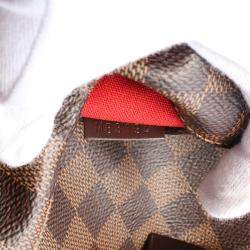 Pre Owned Louis Vuitton Brown Damier Ebene Canvas Totally MM Shoulder Bag