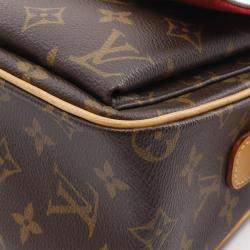 Pre Owned Louis Vuitton Brown Monogram Canvas Vivacite MM Shoulder Bag