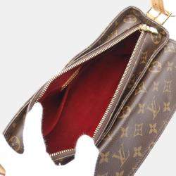 Pre Owned Louis Vuitton Brown Monogram Canvas Vivacite MM Shoulder Bag