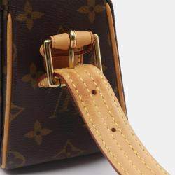 Pre Owned Louis Vuitton Brown Monogram Canvas Vivacite MM Shoulder Bag
