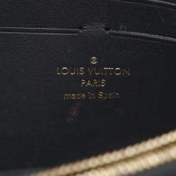 Pre Owned Louis Vuitton Brown Damier Ebene Canvas Portefeuille Vavin Chain Shoulder Bag
