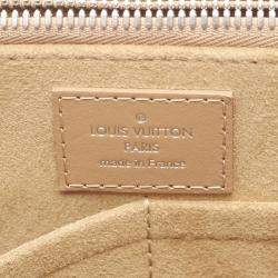 Pre Owned Louis Vuitton Beige and Black Monogram Canvas Very MM Tote Bag