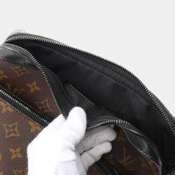 Louis Vuitton Purple, Brown and Black Monogram Macassar Canvas Trio Messenger Shoulder Bag