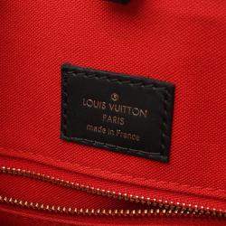 Pre Owned Louis Vuitton Beige and Brown Monogram Giant Reverse Canvas OnTheGo MM Tote Bag