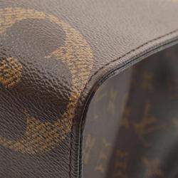 Pre Owned Louis Vuitton Beige and Brown Monogram Giant Reverse Canvas OnTheGo MM Tote Bag