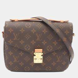 Louis Vuitton Brown Monogram Canvas Pochette Metis MM Shoulder Bag