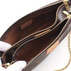 Pre Owned Louis Vuitton Brown Monogram Canvas Multi Pochette Accessoires Shoulder Bag
