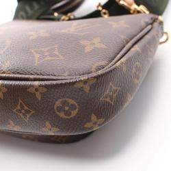 Pre Owned Louis Vuitton Brown Monogram Canvas Multi Pochette Accessoires Shoulder Bag