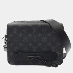 Louis Vuitton Gray Monogram Eclipse Canvas Steamer Messenger Bag