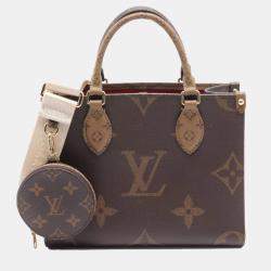 Louis Vuitton Beige and Brown Monogram Reverse Canvas OnTheGo PM Shoulder Bag