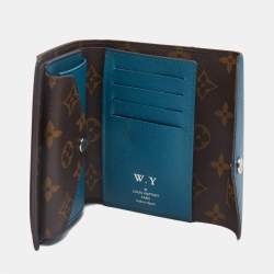 Louis Vuitton Turquoise Epi Leather and Monogram Canvas Marie-Lou Compact Wallet 