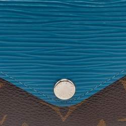 Louis Vuitton Turquoise Epi Leather and Monogram Canvas Marie-Lou Compact Wallet 