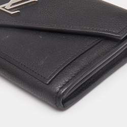 Louis Vuitton Black Leather Lockme II Wallet
