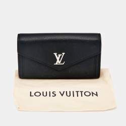 Louis Vuitton Black Leather Lockme II Wallet