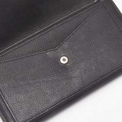 Louis Vuitton Black Leather Lockme II Wallet
