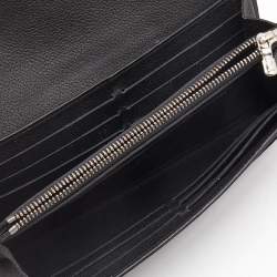 Louis Vuitton Black Leather Lockme II Wallet