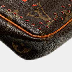 Louis Vuitton Brown Monogram Perforated Pochette Accessoires