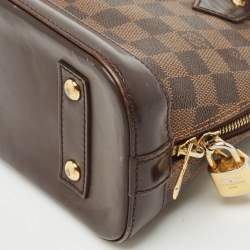 Pre Owned Louis Vuitton Damier Ebene Canvas Alma BB Bag