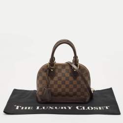 Pre Owned Louis Vuitton Damier Ebene Canvas Alma BB Bag