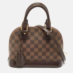Pre Owned Louis Vuitton Damier Ebene Canvas Alma BB Bag