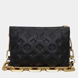Louis Vuitton Black Leather Coussin BB Shoulder Bag