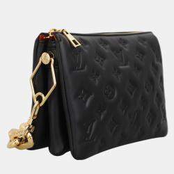 Louis Vuitton Black Leather Coussin BB Shoulder Bag