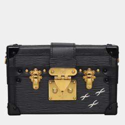 Louis Vuitton Black Epi Leather Petite Malle Shoulder Bag