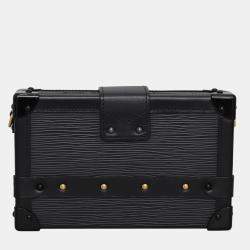 Louis Vuitton Black Epi Leather Petite Malle Shoulder Bag