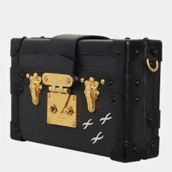 Louis Vuitton Black Epi Leather Petite Malle Shoulder Bag