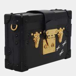 Louis Vuitton Black Epi Leather Petite Malle Shoulder Bag