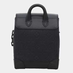Louis Vuitton Black Taurillon Leather Monogram Nano Steamer Bag