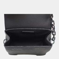 Louis Vuitton Black Taurillon Leather Monogram Nano Steamer Bag