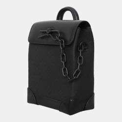 Louis Vuitton Black Taurillon Leather Monogram Nano Steamer Bag