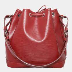 Pre Owned Louis Vuitton Red Leather Vintage Epi NeoNoe Bag