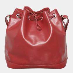 Pre Owned Louis Vuitton Red Leather Vintage Epi NeoNoe Bag