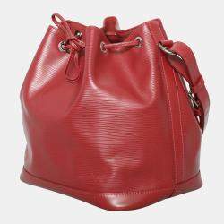 Pre Owned Louis Vuitton Red Leather Vintage Epi NeoNoe Bag
