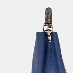 Louis Vuitton Blue Leather Python Capucines MM Bag