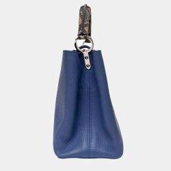 Louis Vuitton Blue Leather Python Capucines MM Bag