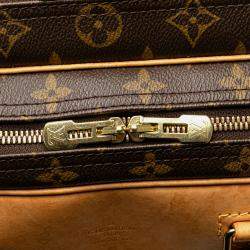 Pre Owned Louis Vuitton Brown Monogram Alize 24 Heures