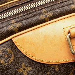 Pre Owned Louis Vuitton Brown Monogram Alize 24 Heures