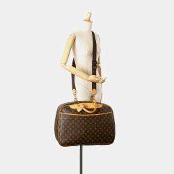 Pre Owned Louis Vuitton Brown Monogram Alize 24 Heures