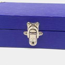 Louis Vuitton Blue Leather Epi Case bag