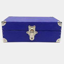 Louis Vuitton Blue Leather Epi Case bag