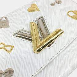 Louis Vuitton White Epi Leather Epi Twist MM bag