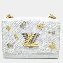 Louis Vuitton White Epi Leather Epi Twist MM bag